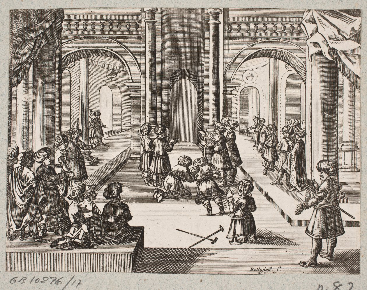 Kuvitus Adam Oleariukselle, "Persialainen Rosenthal, nerokas runoilija Schich Saadi […]", Schleswig 1660 tekijältä Christian Rothgiesser