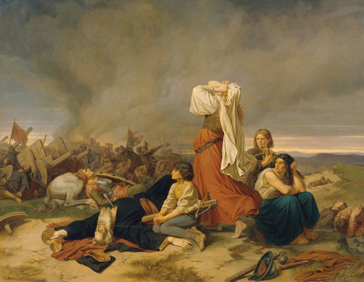 Lipanyin taistelu 30. toukokuuta 1434, 1868. tekijältä Christian Ruben