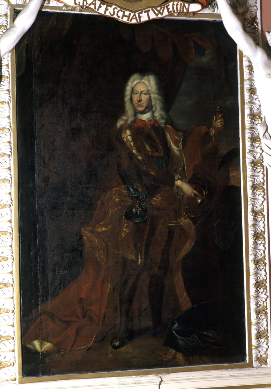 Fredrik II, Saksi-Gotha-Altenburgin herttua, vuosina 1708-32 tekijältä Christian Schilbach
