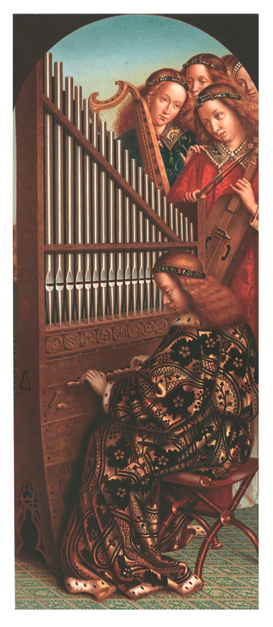 Pyhä Cecilia uruilla, n. 1865. tekijältä Christian Schultz