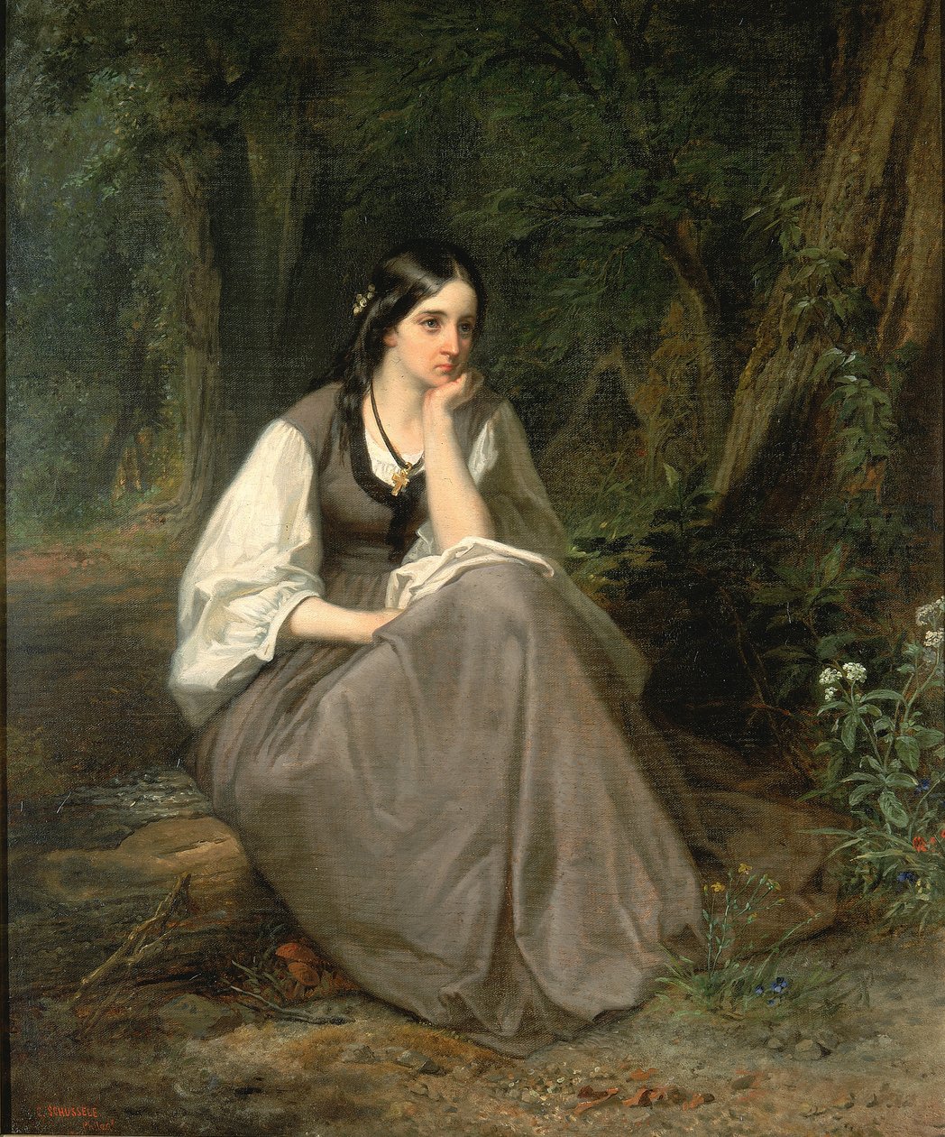 Evangeline, 1861. tekijältä Christian Schussele