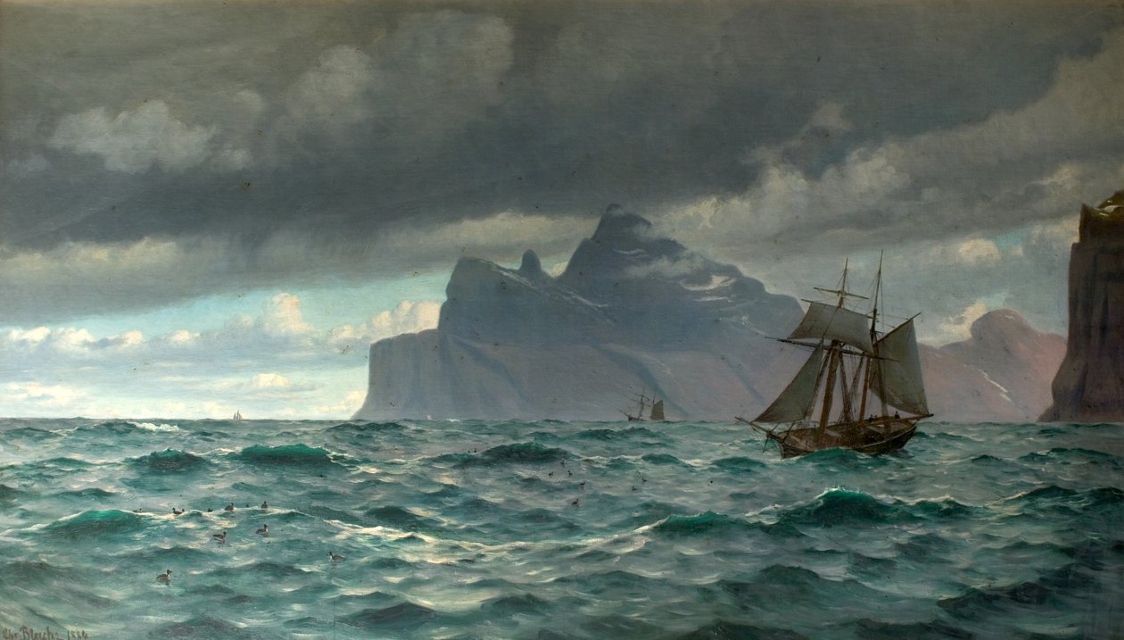 Cape North, Icelend, 1884 tekijältä Christian Vigilius Blache