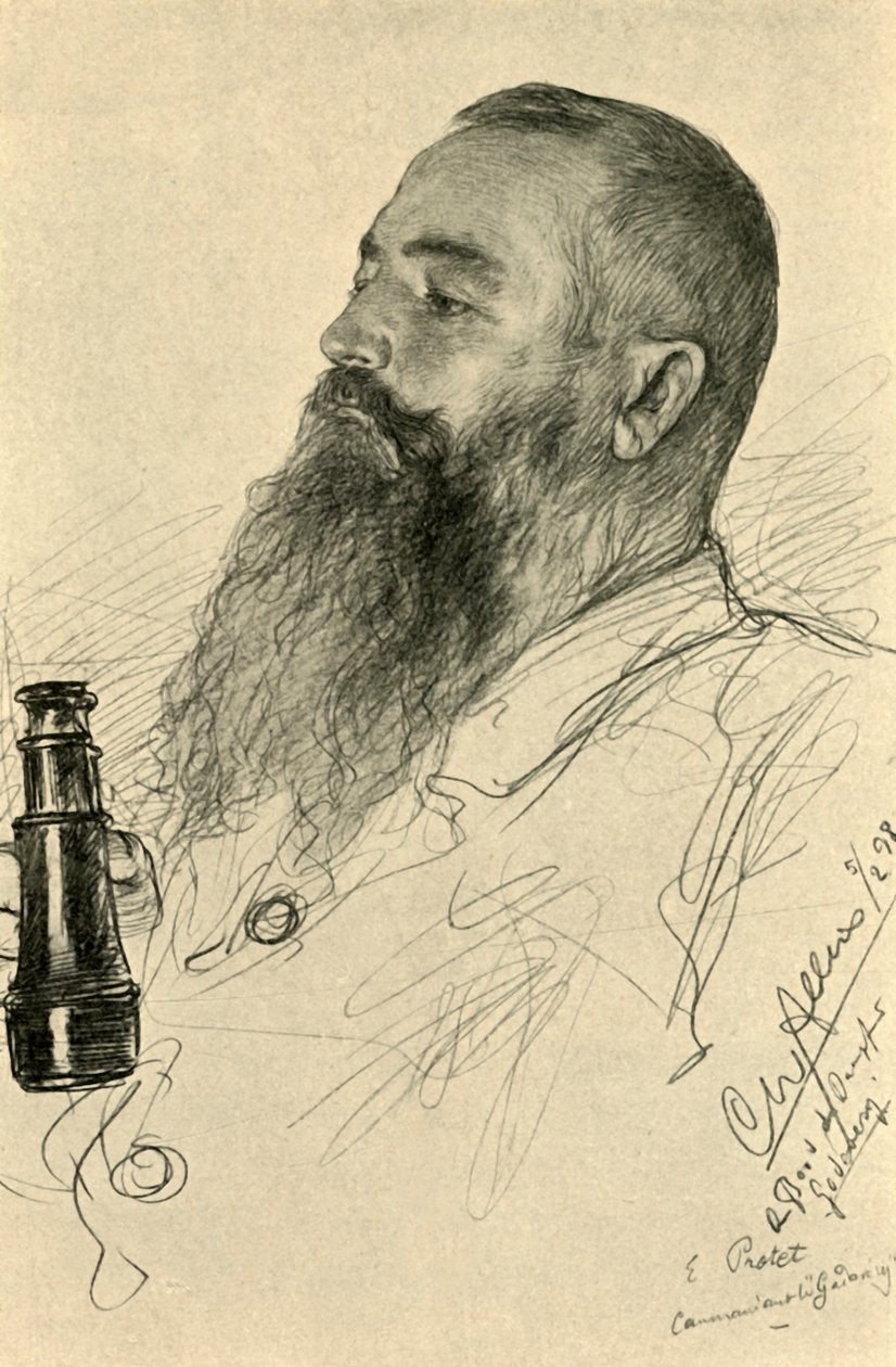 Höyrylaivan Godavery kapteeni Protet, 1898. tekijältä Christian Wilhelm Allers
