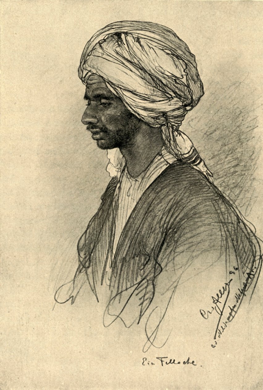 Fellah, Egypti, 1898. tekijältä Christian Wilhelm Allers