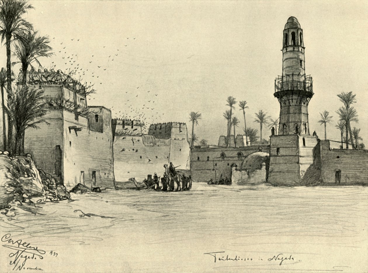 Talot Nagadassa, Egyptissä, 1898. tekijältä Christian Wilhelm Allers