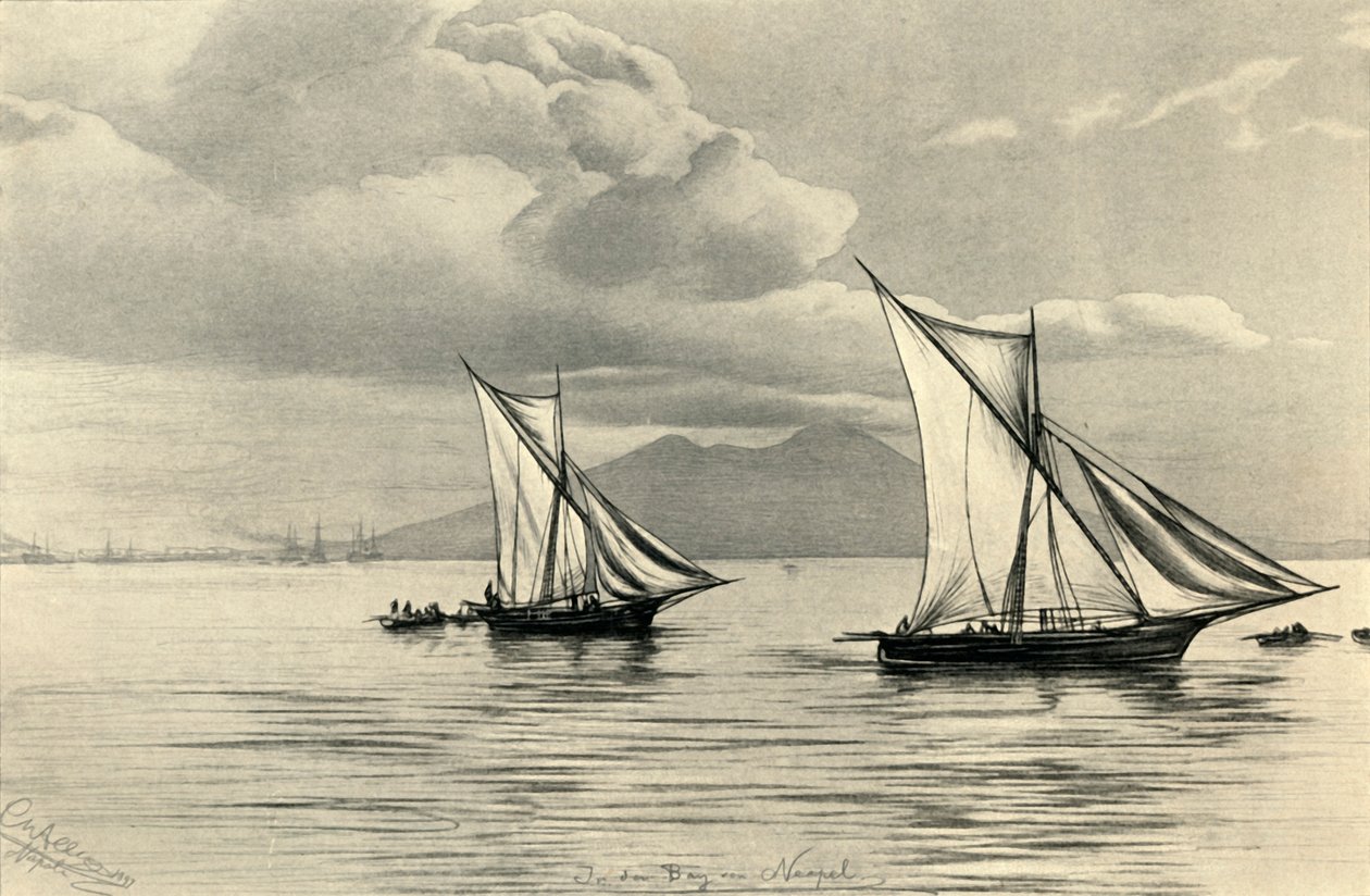 Napolinlahdella, 1898. tekijältä Christian Wilhelm Allers