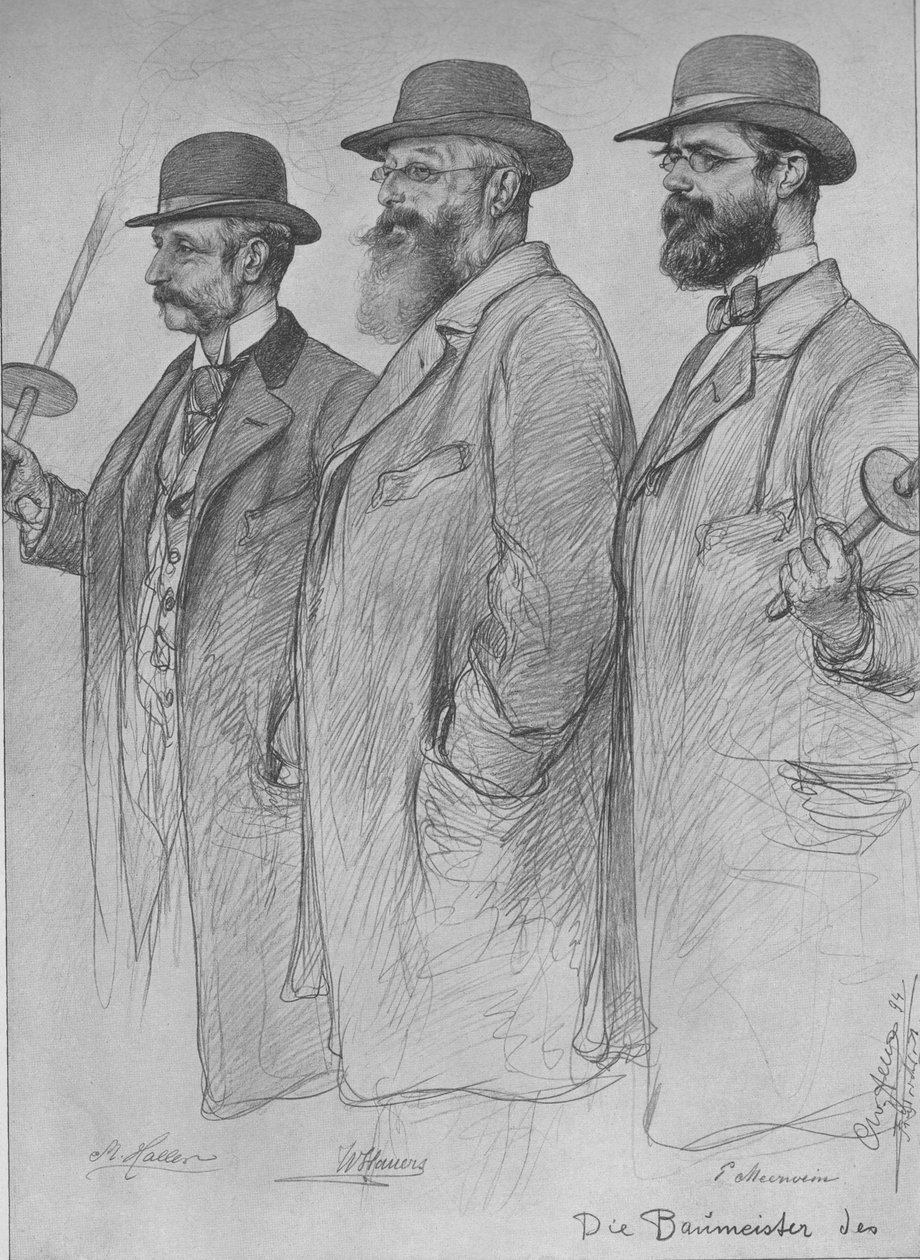 Martin Haller, Wilhelm Hauers, Wilhelm Emil Meerwein tekijältä Christian Wilhelm Allers