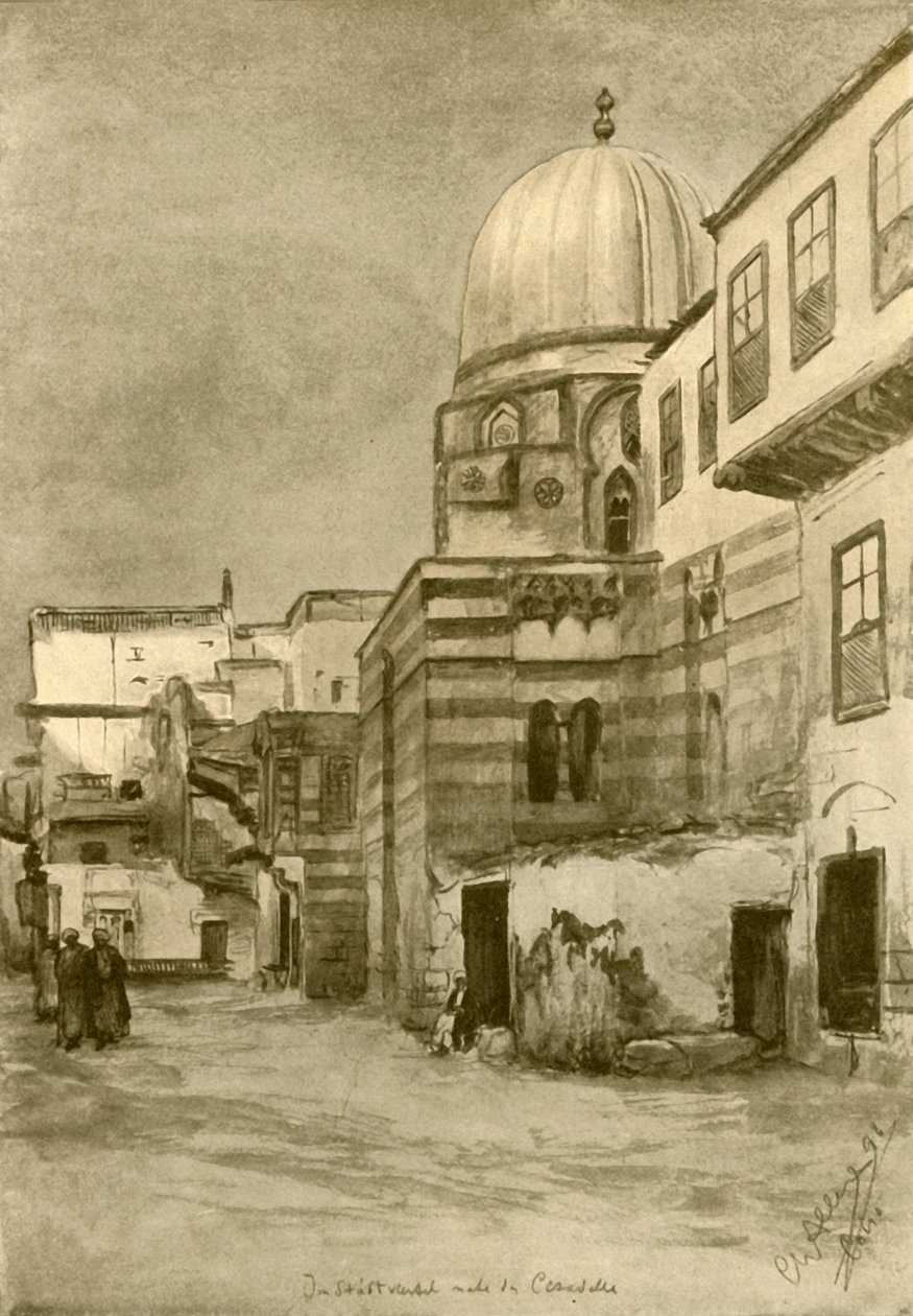 Moskeija, Kairo, Egypti, 1898. tekijältä Christian Wilhelm Allers
