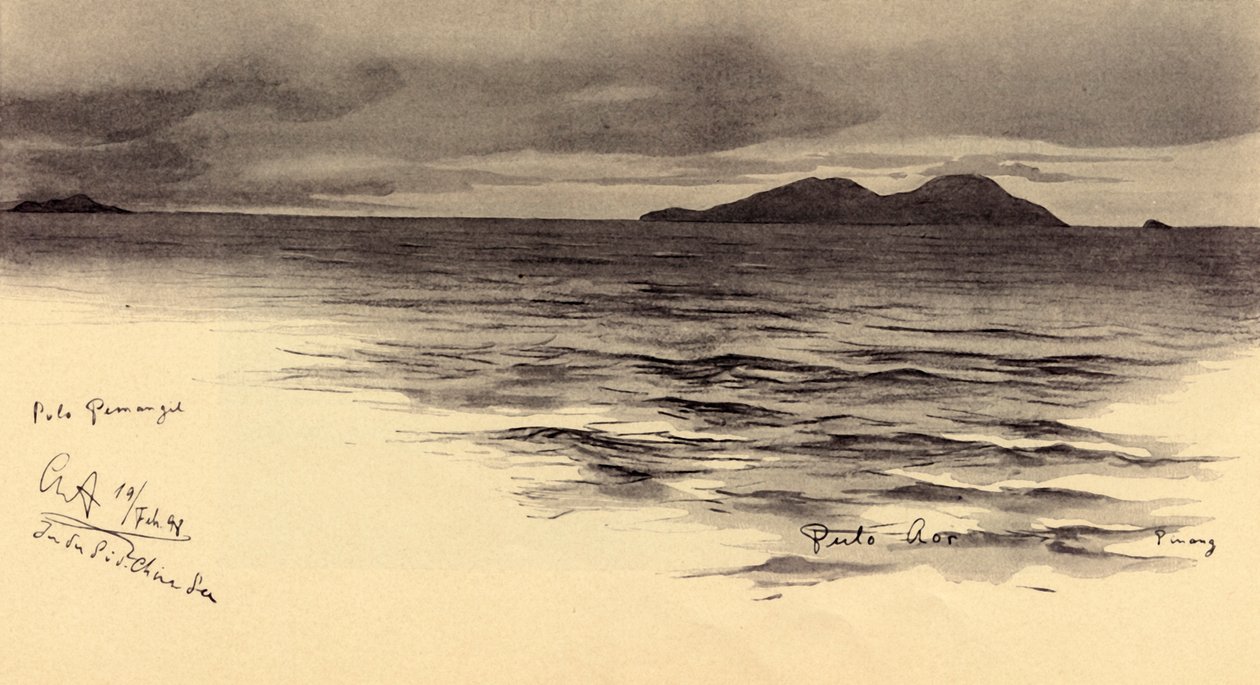 Island Caller, Malaya, 1898. tekijältä Christian Wilhelm Allers