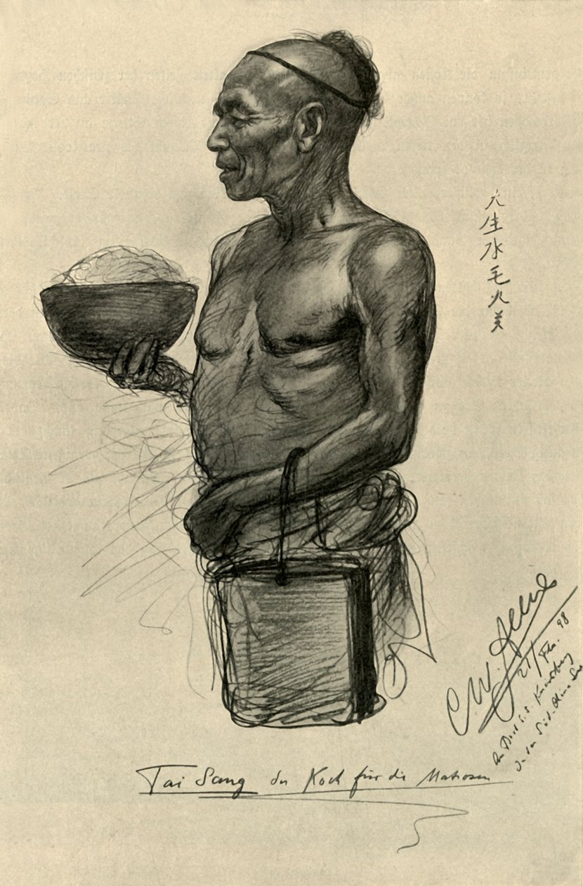 Tai Sang - kokki "Knivsbergissä", 1898. tekijältä Christian Wilhelm Allers