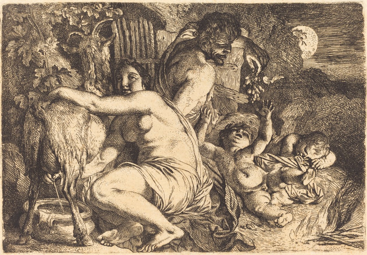 Satyrin perhe tekijältä Christian Wilhelm Ernst Dietrich