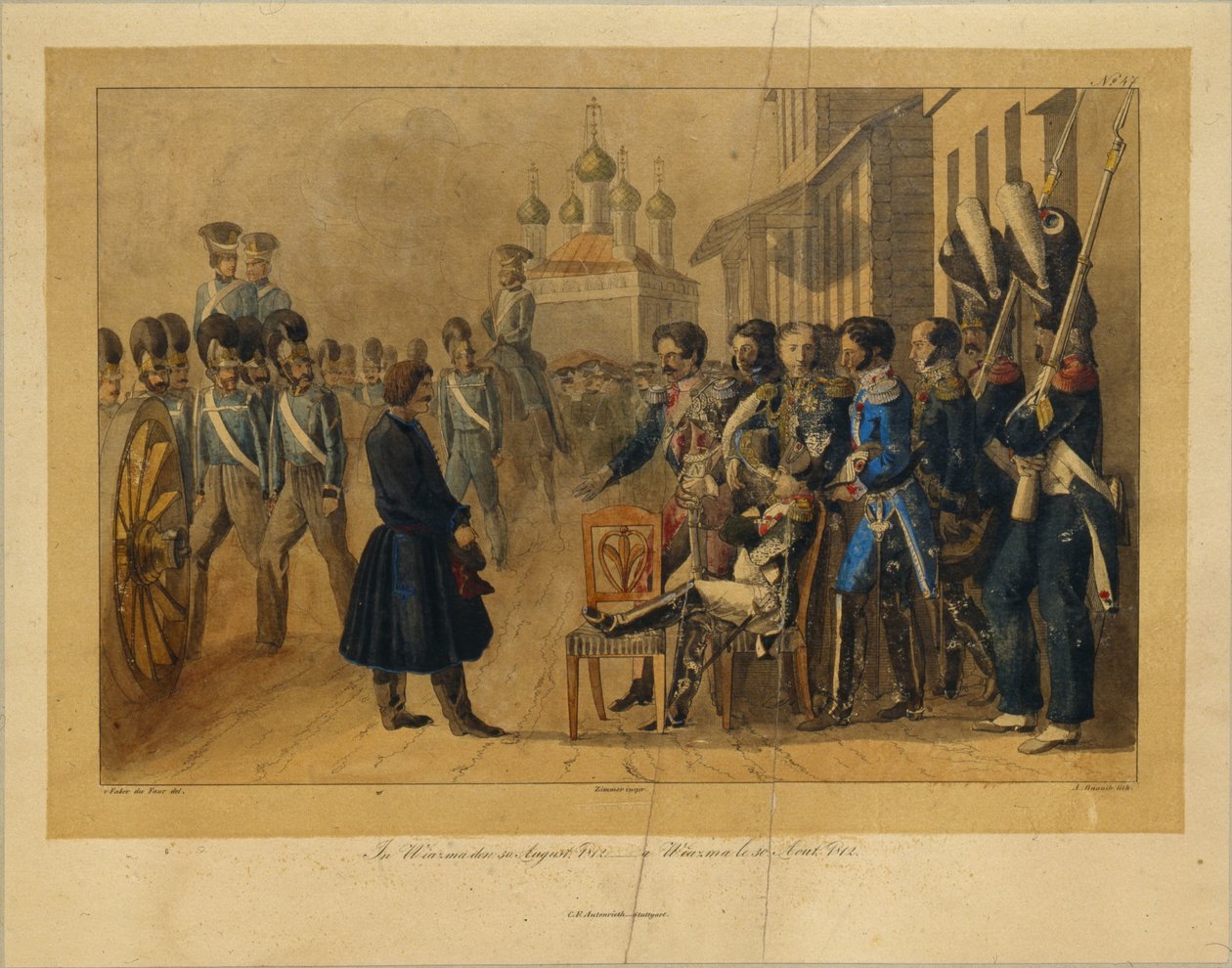 Vyazma 30. elokuuta 1812, 1820-luvulla tekijältä Christian Wilhelm Faber du Faur von