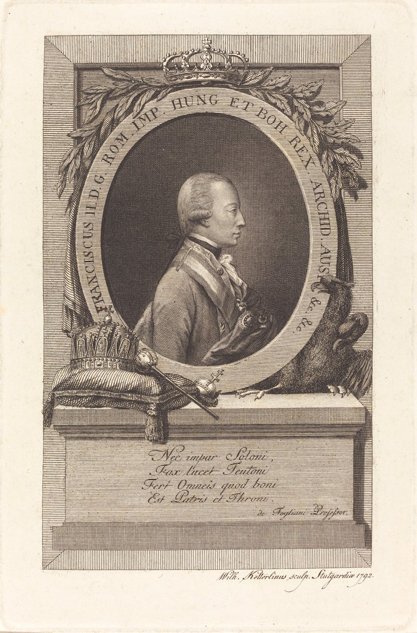 Francis II, Pyhän Rooman keisari tekijältä Christian Wilhelm Ketterlinus