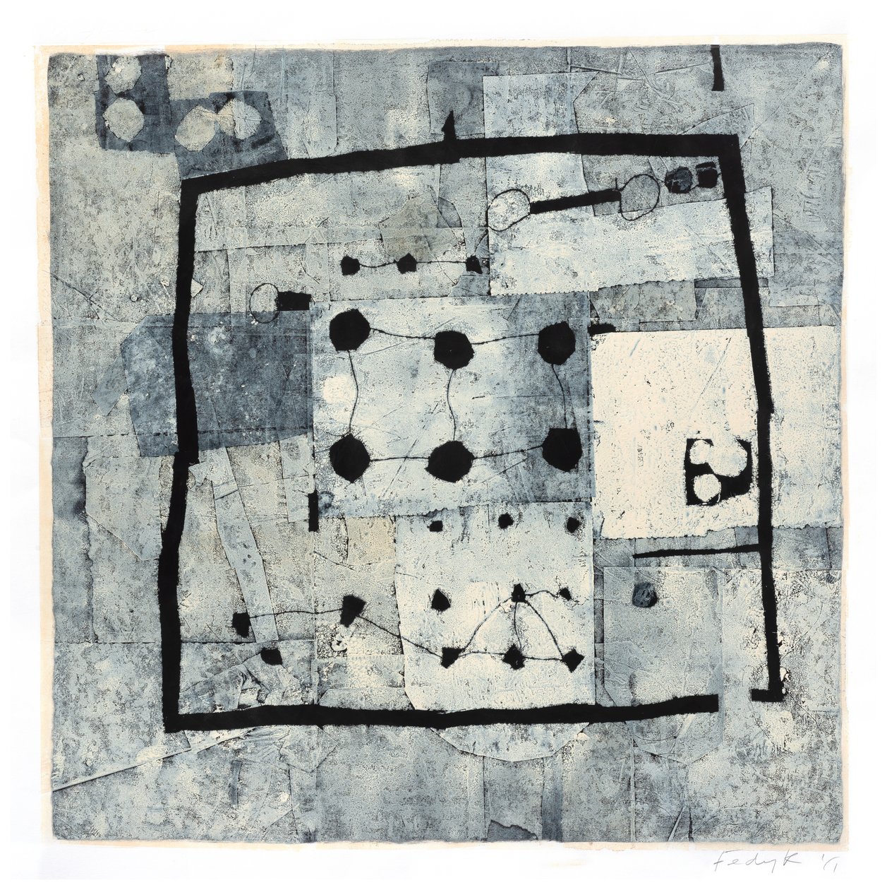 Living Air, 2017 (monotypia paperille) tekijältä Christina Fedyk