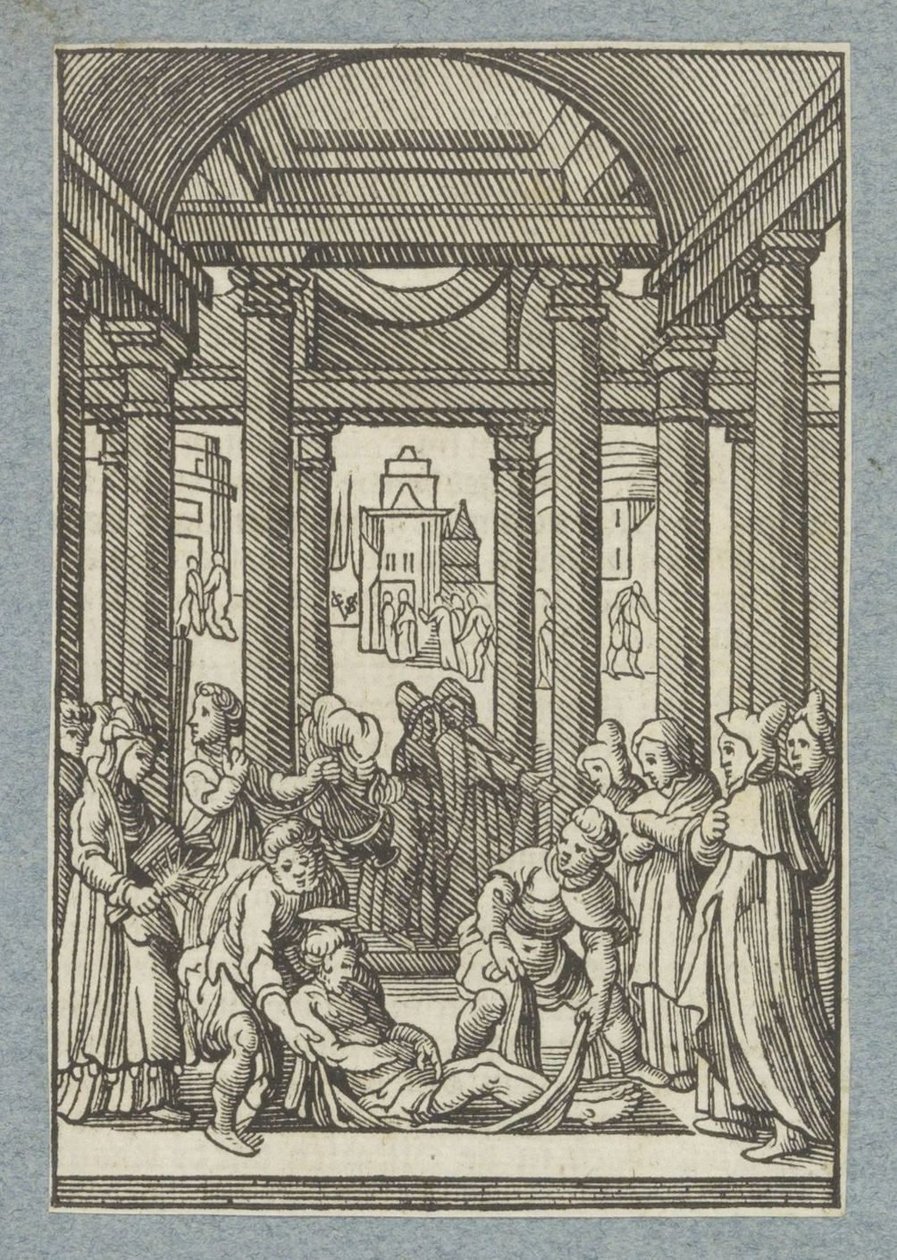 Stephenin hautaus tekijältä Christoffel van Sichem (II)