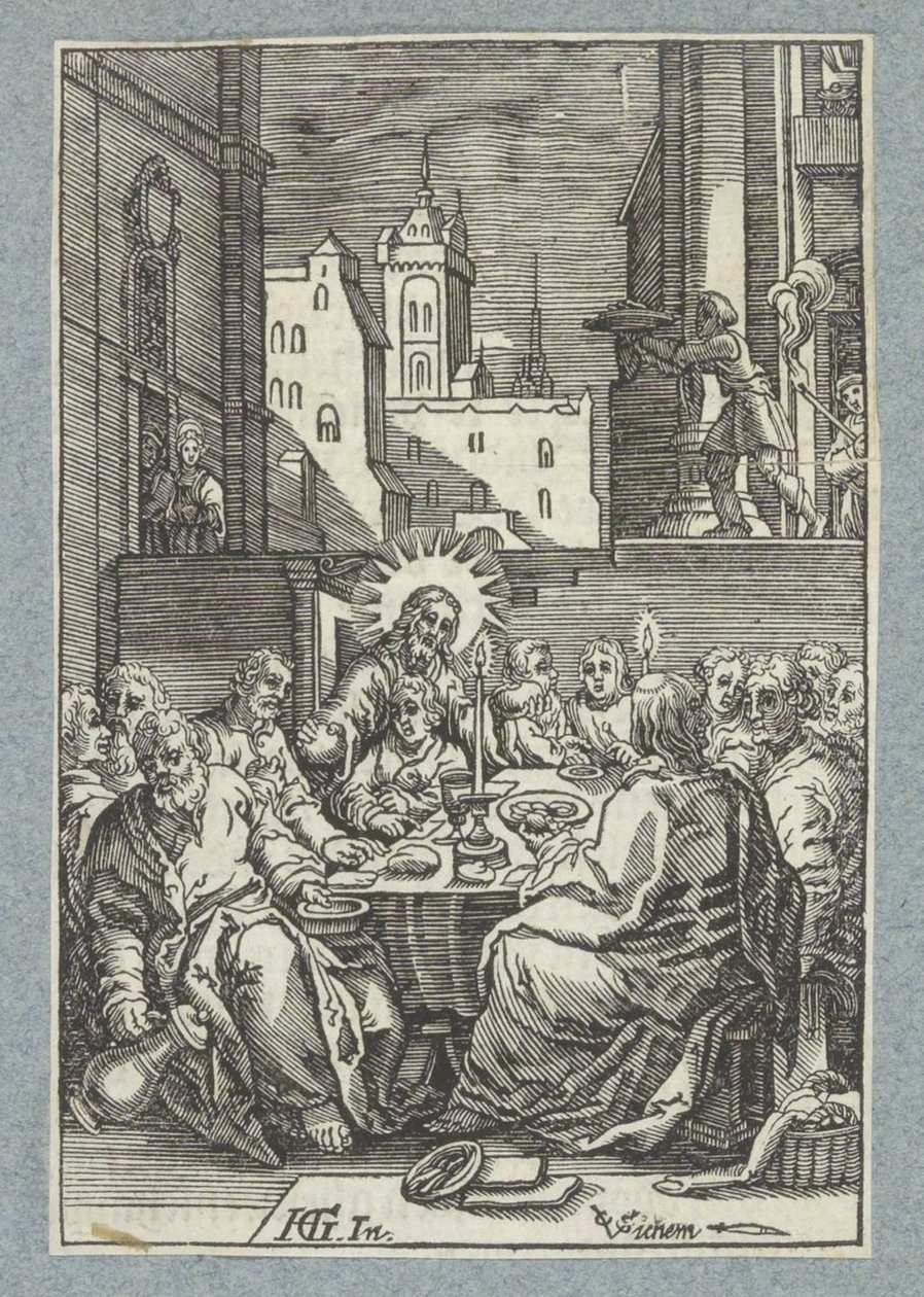 Viimeinen ehtoollinen tekijältä Christoffel van Sichem (II)