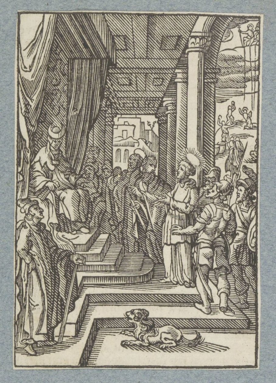Stefanus ylipapin edessä tekijältä Christoffel van Sichem (II)