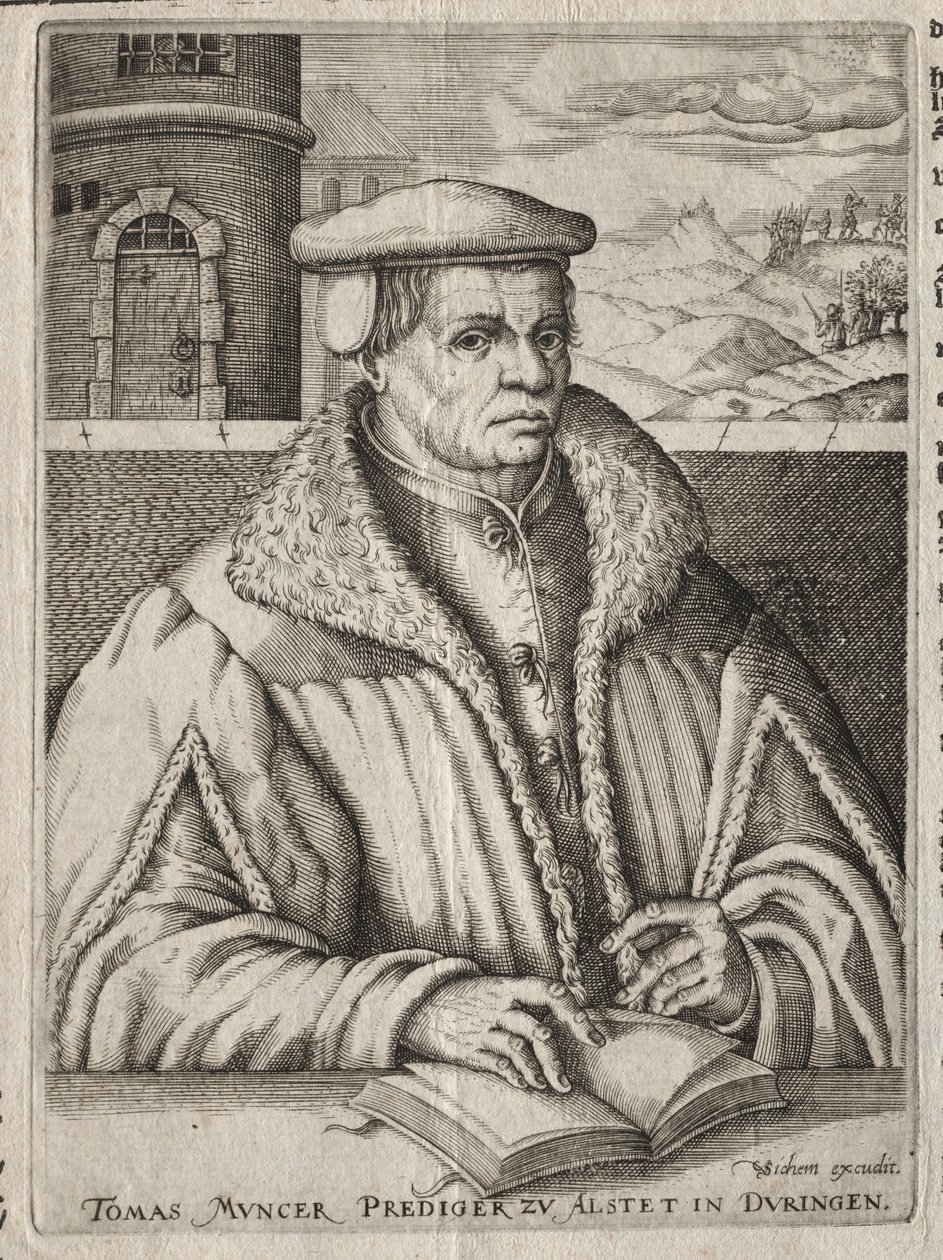 Thomas Munzerin muotokuva, 1609. tekijältä Christoffel van Sichem