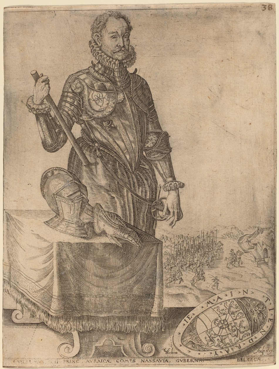 William Nassau, Orangen prinssi tekijältä Christoffel van Sichem I after Hendrik Goltzius