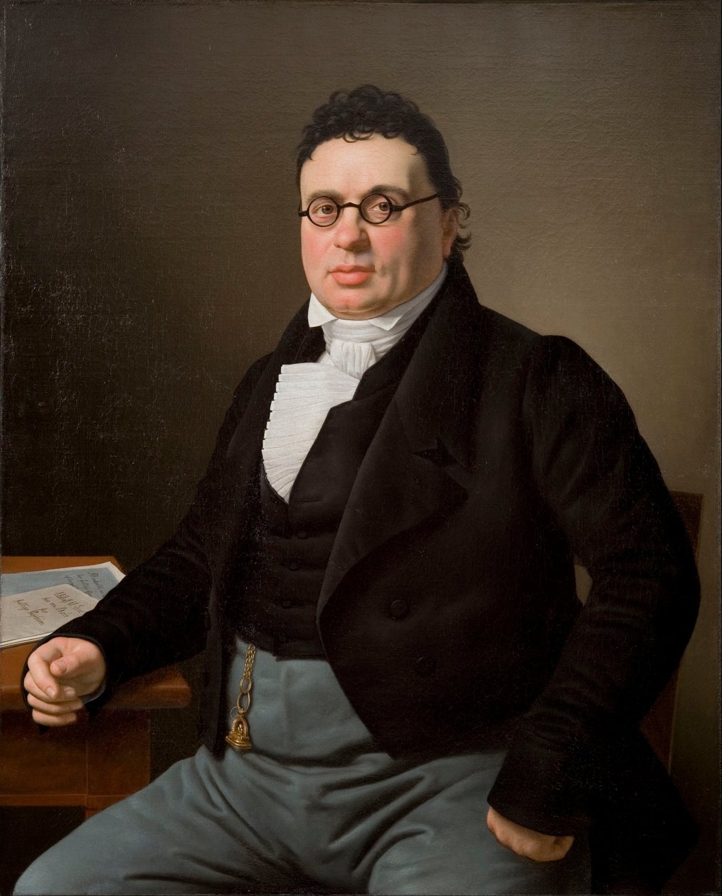 Muotokuva kauppias Joseph Raphaelista tekijältä Christoffer Wilhelm Eckersberg