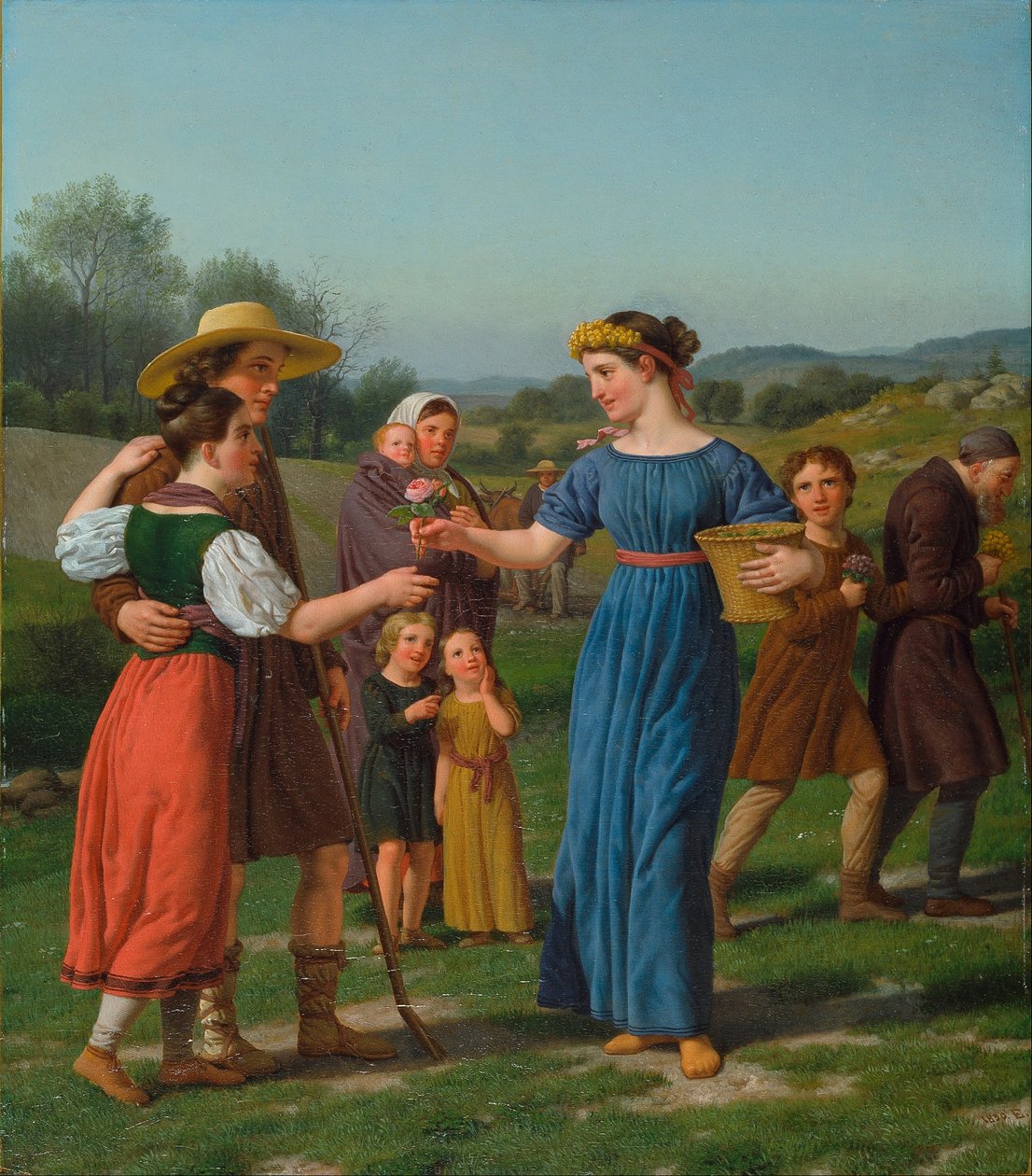 Neito kaukaa Schillerin runosta tekijältä Christoffer Wilhelm Eckersberg