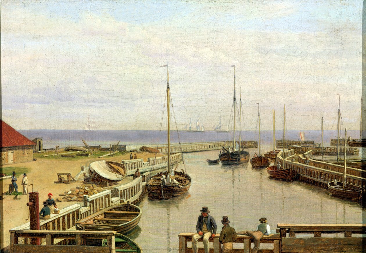 Dragorin satama, 1826 tekijältä Christoffer Wilhelm Eckersberg