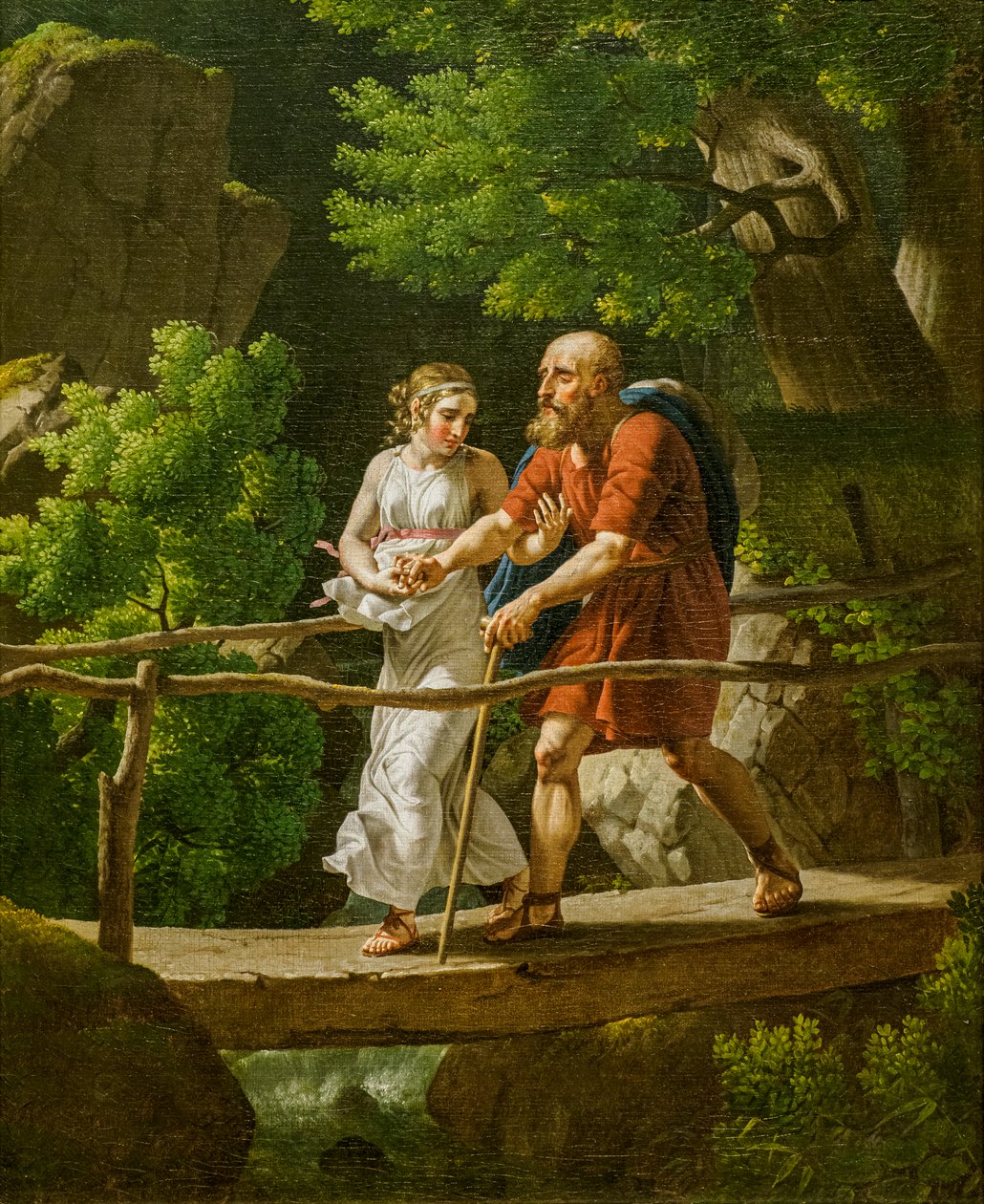 Oidipus ja Antigone tekijältä Christoffer-Wilhelm Eckersberg
