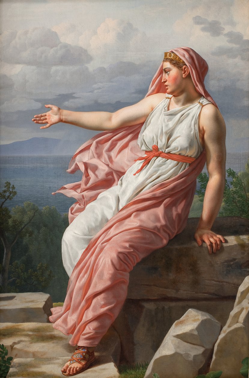Alcyonen jäähyväiset miehelleen. Ovidin teoksesta Metamorphoses, laulu XI. tekijältä Christoffer Wilhelm Eckersberg