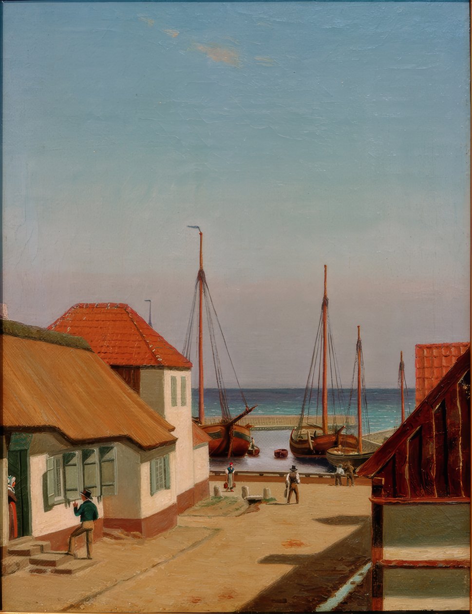 Dragoerin satama tekijältä Christoffer Wilhelm Eckersberg