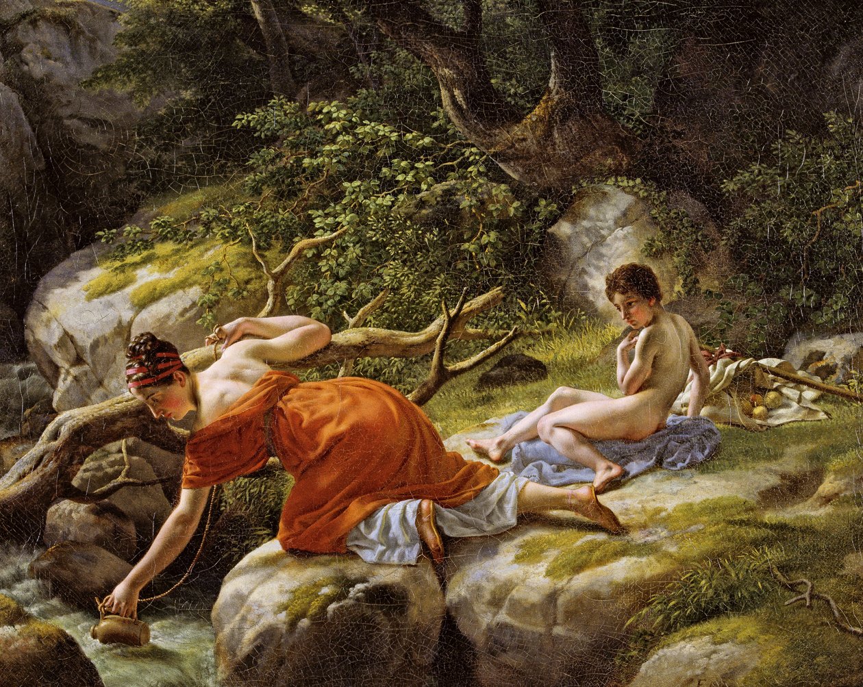 Hagar ja Ismael erämaassa tekijältä Christoffer Wilhelm Eckersberg