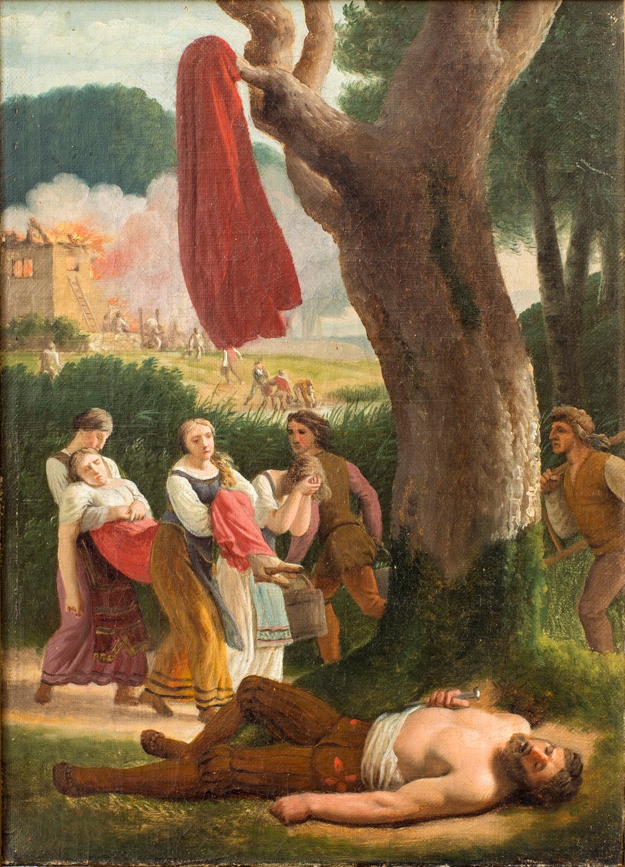 Hagbard ja Signe, ennen vuotta 1820. tekijältä Christoffer Wilhelm Eckersberg