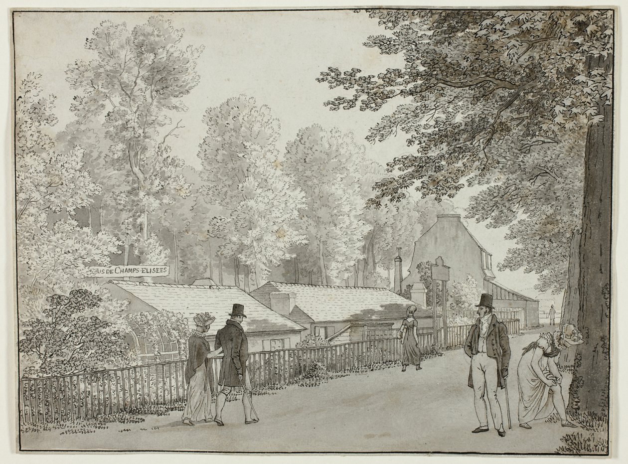 Relais, Avenue des Champs-Élysées, París (front); Escena de la Vida d