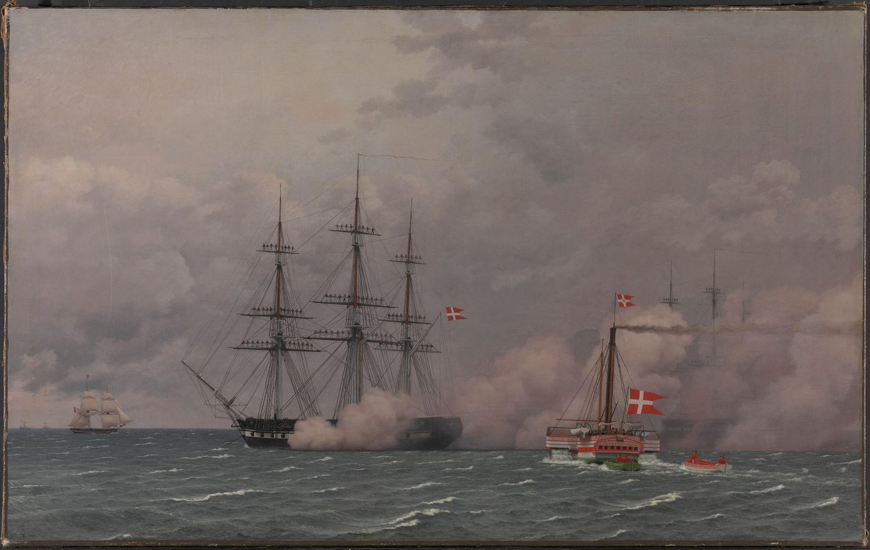 Kööpenhaminan satama 1. toukokuuta 1832 tekijältä Christoffer Wilhelm Eckersberg