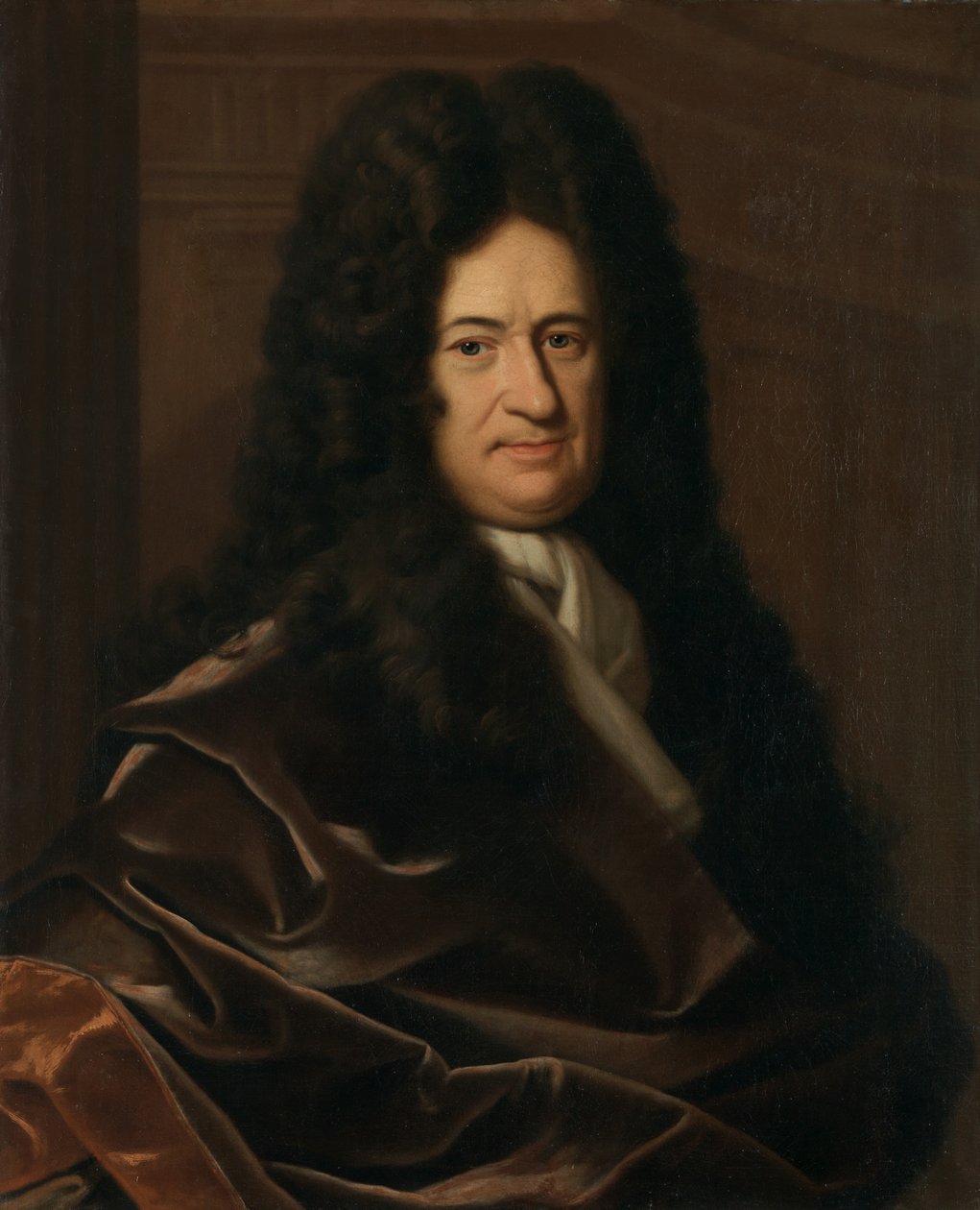 Bildnis des Philosophen Gottfried Wilhelm Freiherr von Leibniz tekijältä Christoph Bernhard Francke