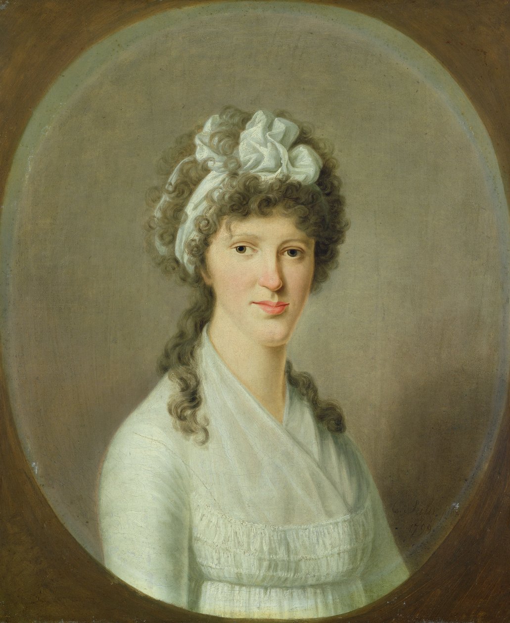 Nuoren naisen muotokuva, 1799 tekijältä Christoph Suhr