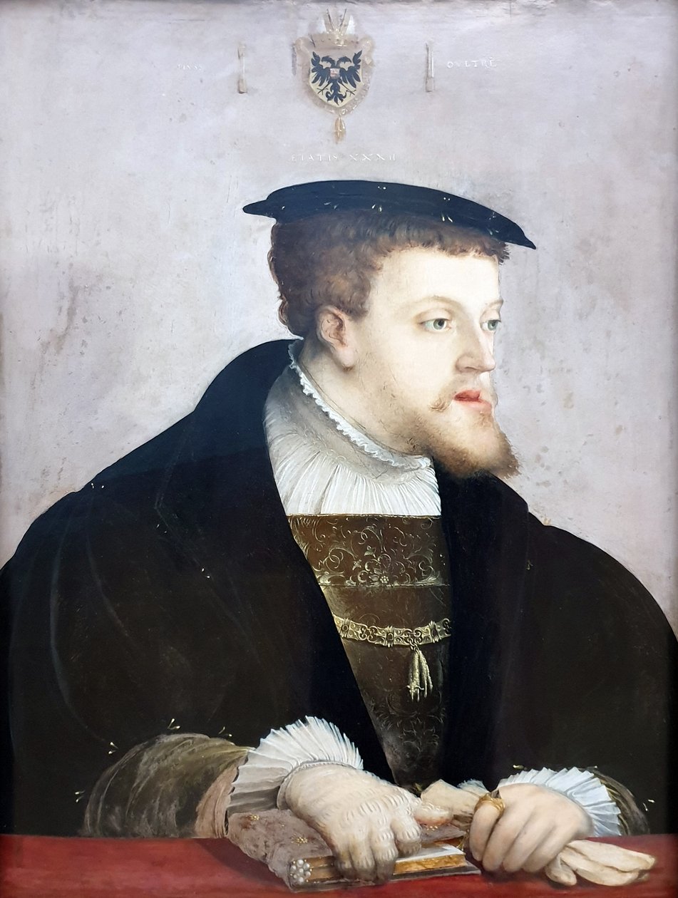Saksa: Kaiser Karl V. (1500-1558) Keisari Karl V. tekijältä Christoph Amberger