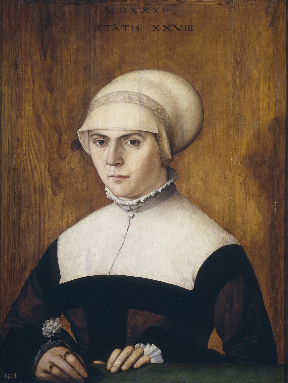 Jörg Zörerin vaimo 28-vuotiaana, 1531 tekijältä Christoph Amberger