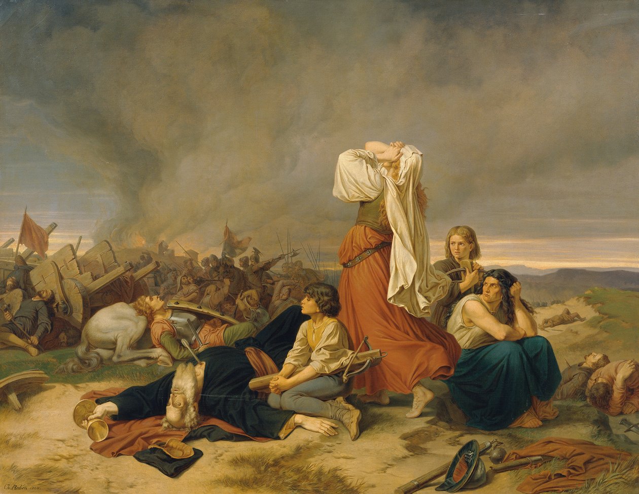 Lipanin taistelu vuonna 1434 tekijältä Christoph Christian Ruben