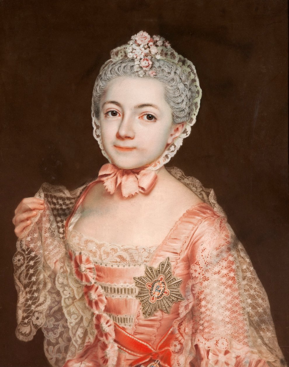 Henrietta Catherine Agnes Anhalt-Dessau (1744-1799), Herfordin luostarin dekaani, Leopold II:n, Anhalt-Dessaun prinssin, tytär tekijältä Christoph Friedrich Reinhold Lisiewski