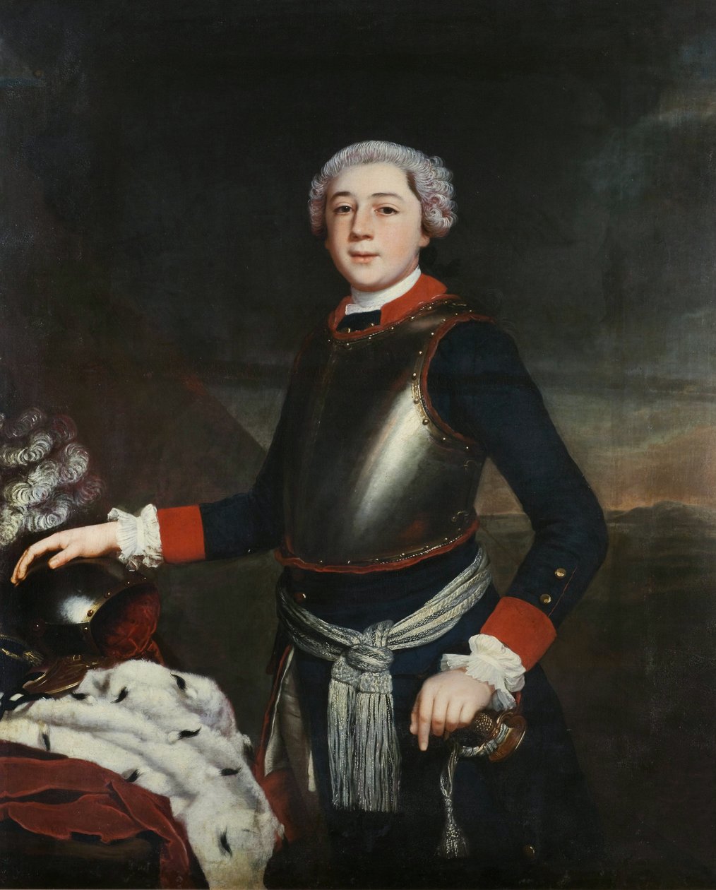 Leopold Friedrich Franz v. Anhalt-Dessau nuorena. tekijältä Christoph Friedrich Reinhold Lisiewski