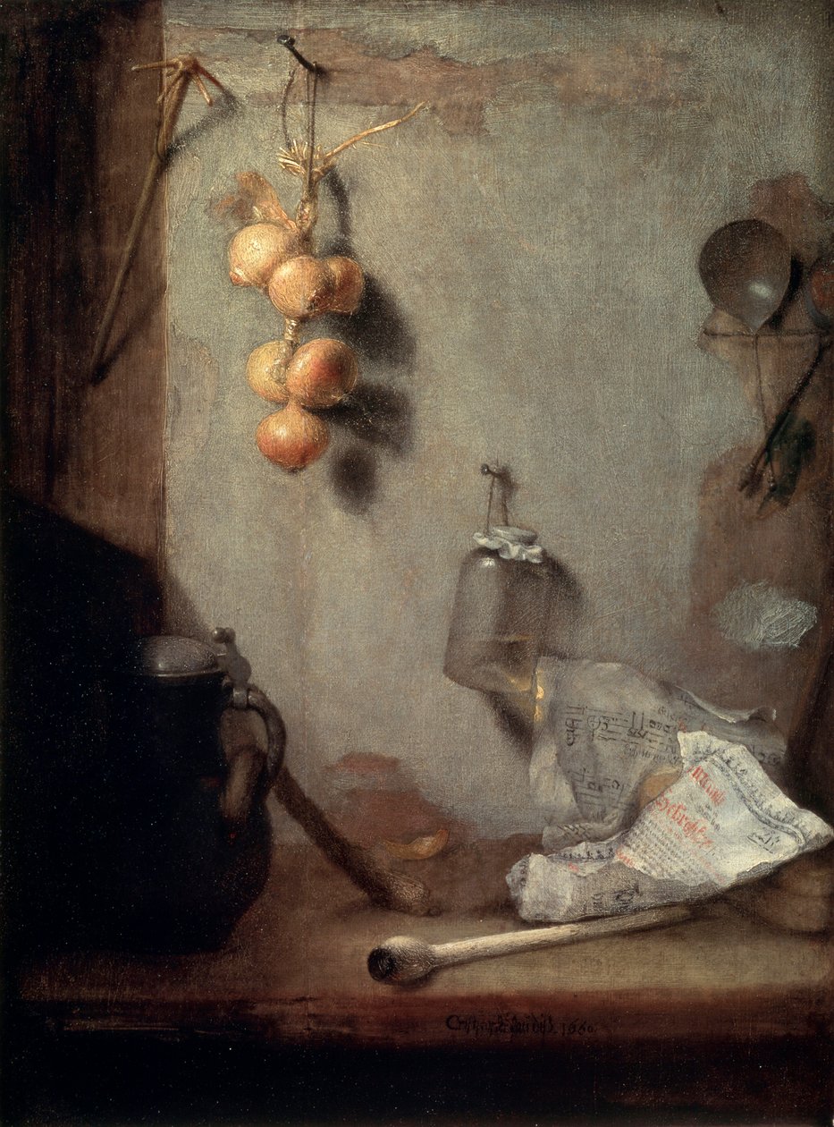 Asetelma, 1660 tekijältä Christoph Paudiss