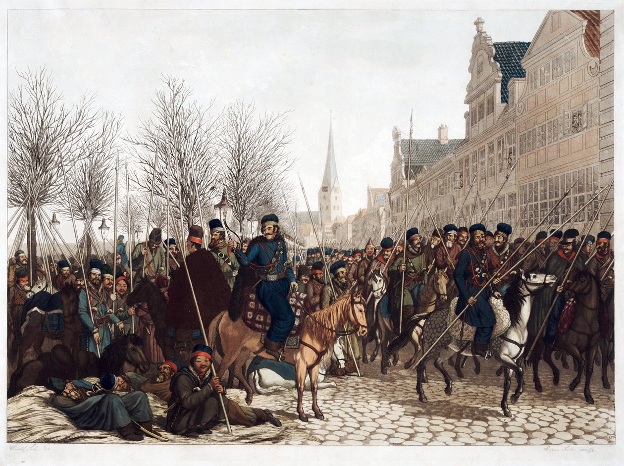 Kasakat Hampurissa, 18. maaliskuuta 1813 - Suhr, Christoph tekijältä Christoph Suhr