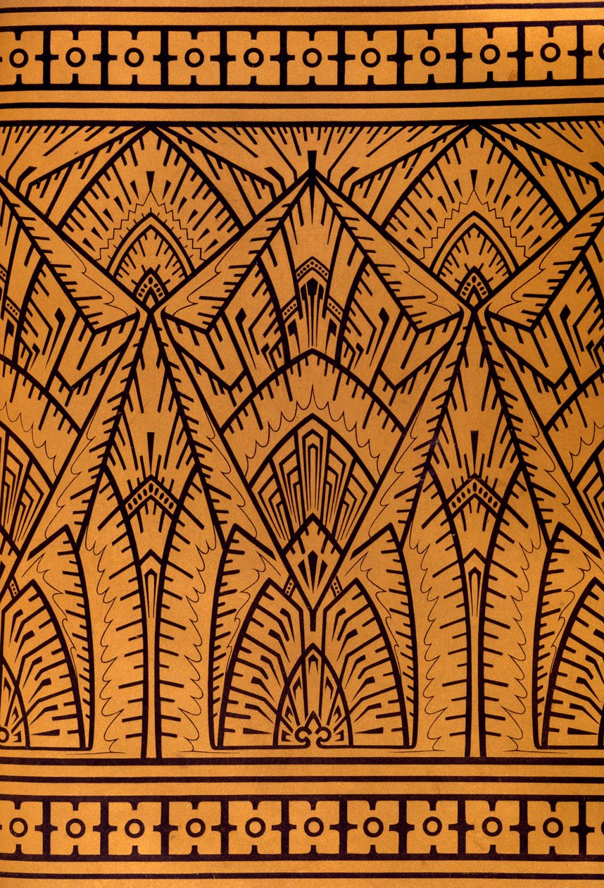 Design for a Pattern, kuvitus Christopher Dresserin julkaisusta "Studies in Design", julkaistu 1875 tekijältä Christopher Dresser