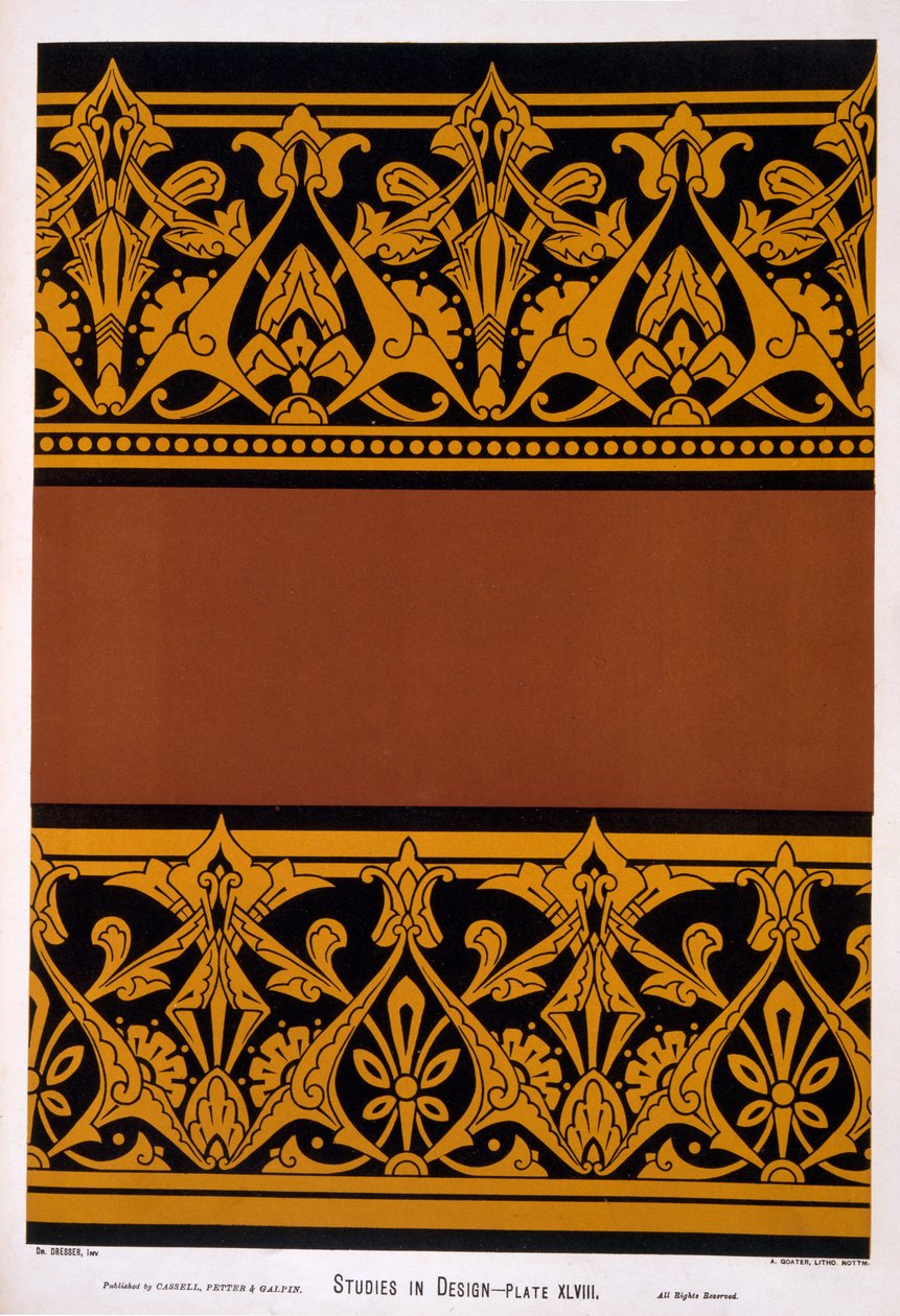 Kuvitus Christopher Dresserin teoksesta Studies in Design, julkaistu 1876 tekijältä Christopher Dresser