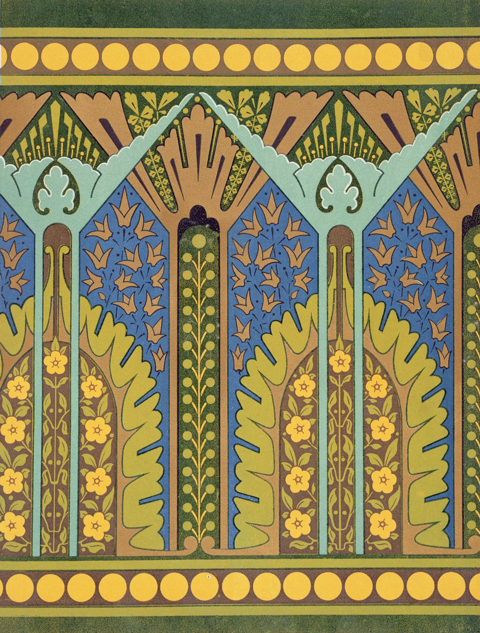 Levy III julkaisusta "Studies in Design", n. 1874-1876 tekijältä Christopher Dresser