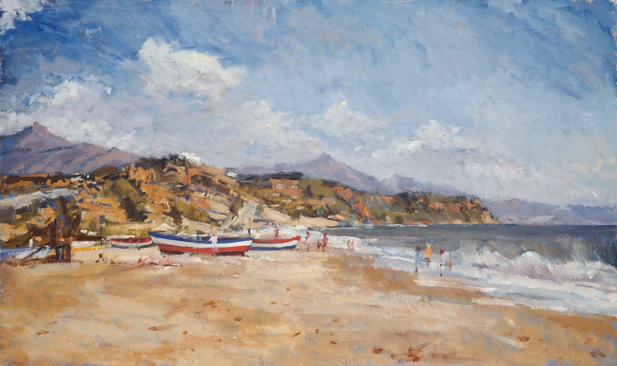 Ranta ja vuoret, Nerja, 2001 tekijältä Christopher Glanville
