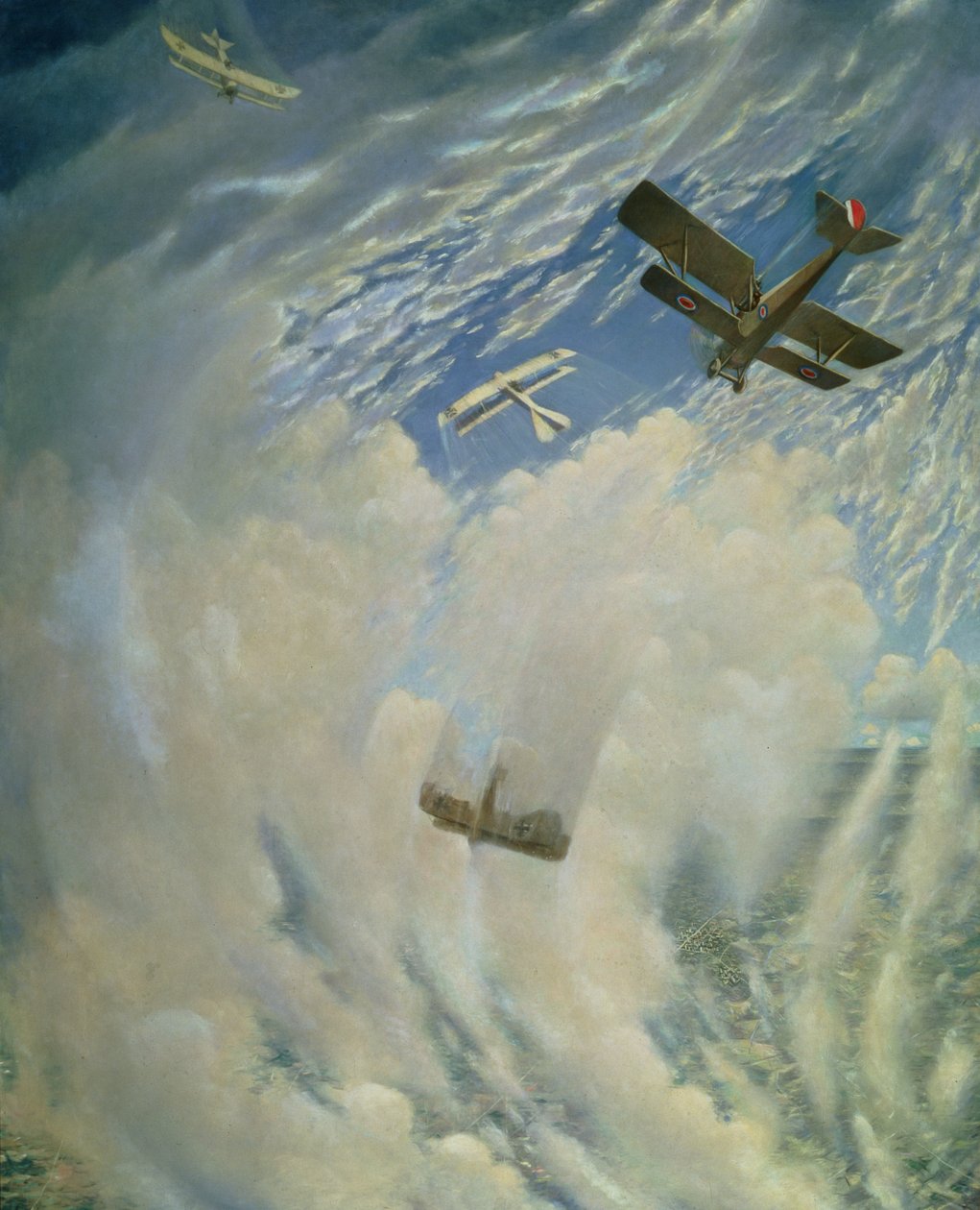 Sota ilmassa, 1918 tekijältä Christopher Richard Wynne Nevinson