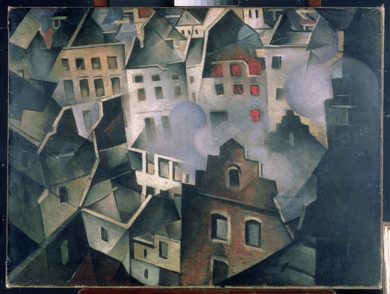 Ypres ensimmäisen pommituksen jälkeen tekijältä Christopher Richard Wynne Nevinson