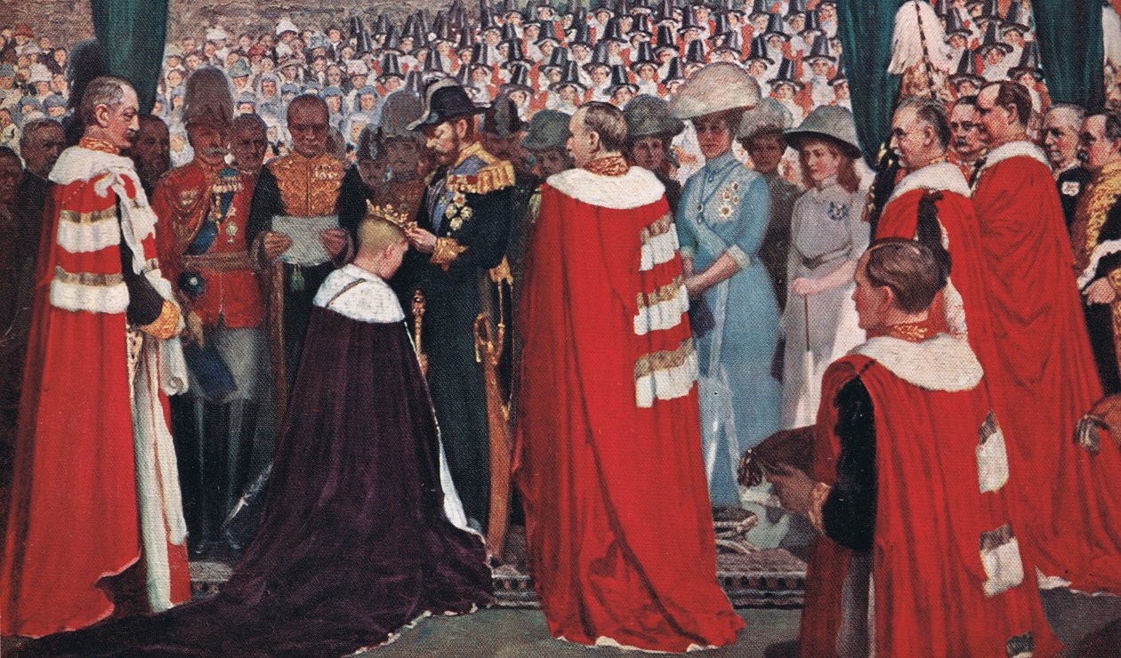 The Investiture of the Prince of Wales, noin 1915 tekijältä Christopher Williams