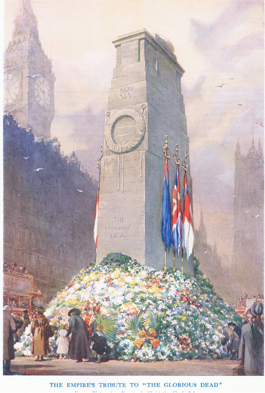 The Empires tribute to the Glorious Dead, teoksesta Cassells History of the British People, jonka on julkaissut Waverley Book Company Limited, n. 1940. tekijältä Christopher Clark